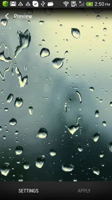 Water drops android App screenshot 0